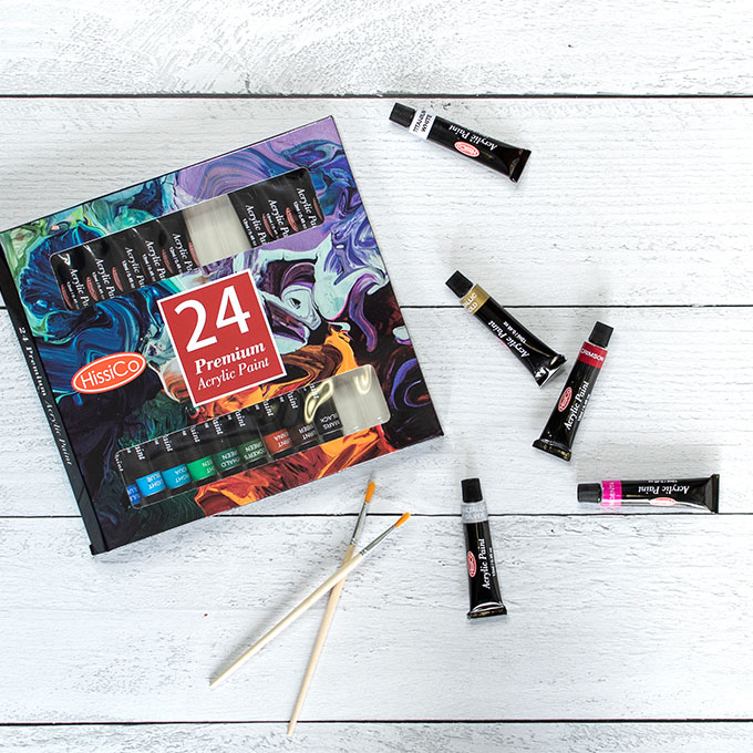 Datebox Club Complete Date Night Kit Includes A Paint Set for Date Night, Games for Couples, Lovable Art Activities, Painters Tape, Acrylic Paint
