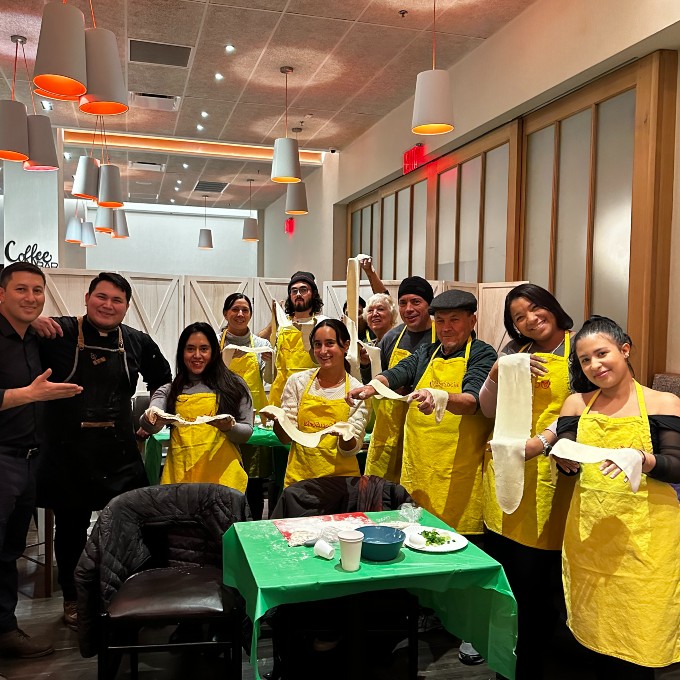 Group in Pasta Class