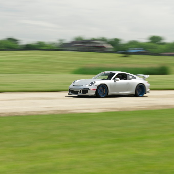 Silver Porsche Racing