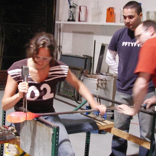 Glass Blowing Lesson in New York