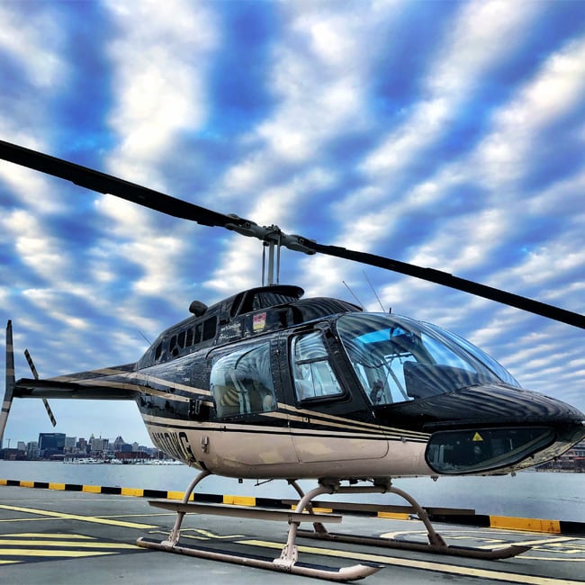 Bell 206 Helicopter in Baltimore 