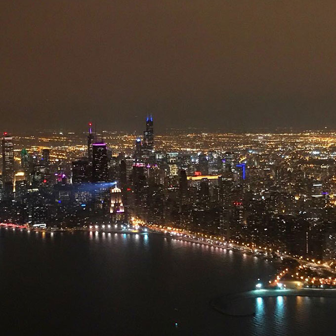 Nighttime Airplane Tour in IL