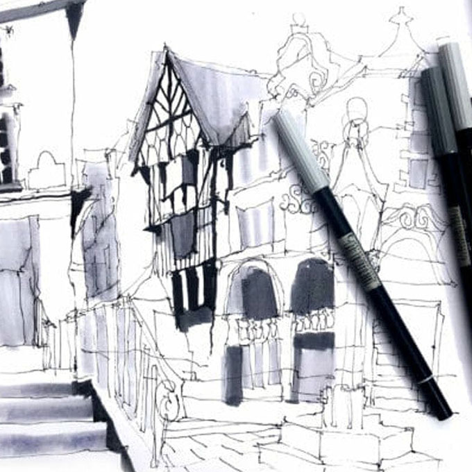 Urban Sketching Online Workshop - Strathmore Artist Papers
