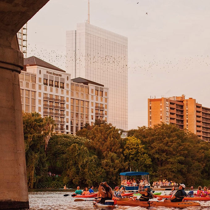 Sunset kayak tour