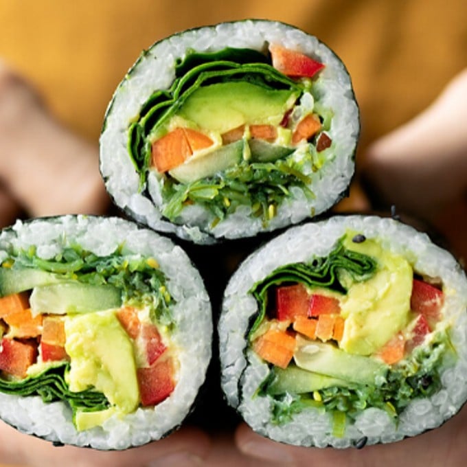 Sushi Rolls up Close