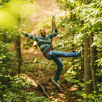 Zip Line at Lums Pond State Park