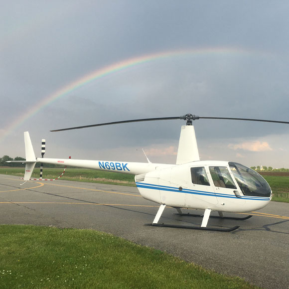 Introductory Flight Lesson in R-44 Helicopter near Indianapolis