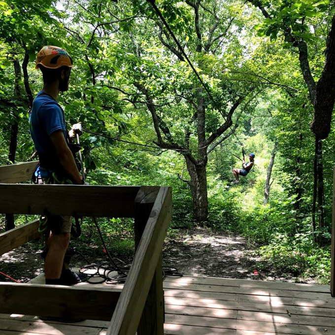 Zip Through the Trees in Bonner Springs